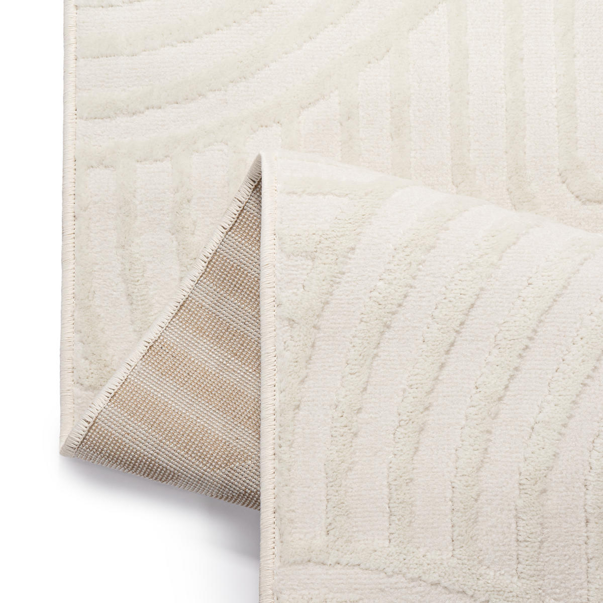 TEPPICH HYGGE Cremeweiß Quadrat 200/200 cm - Creme, Textil (200/200cm) - Tapiso