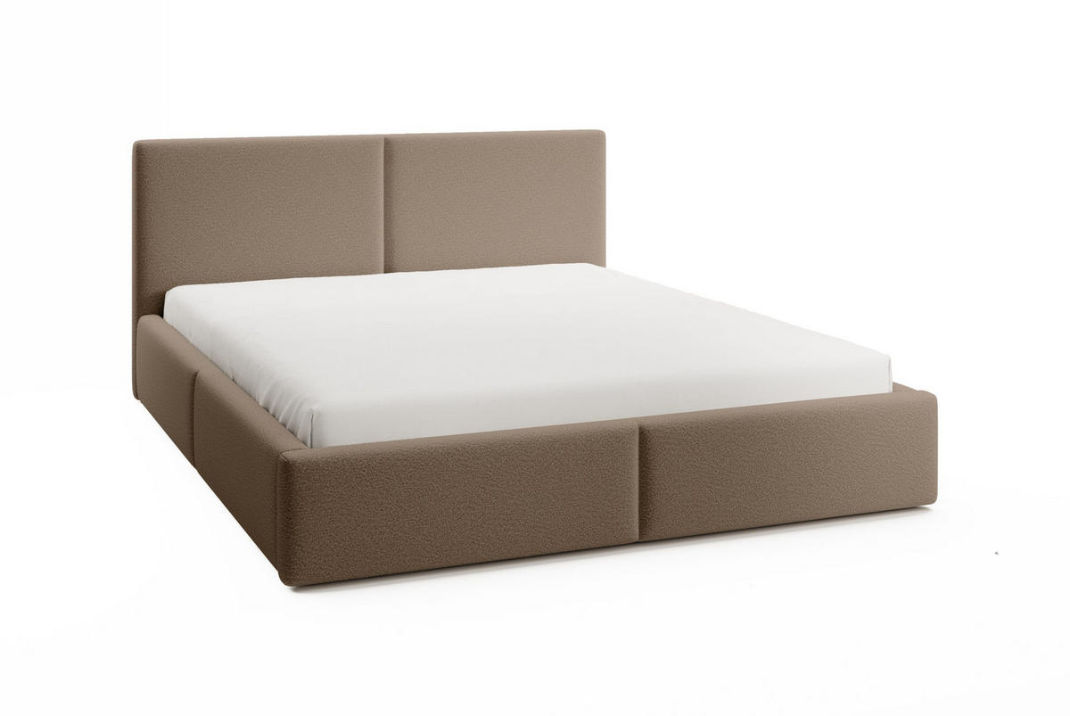 POLSTERBETT Toreira Slim 120x200 cm Brown - Braun, Holz/Textil (120/200cm) - Fedve