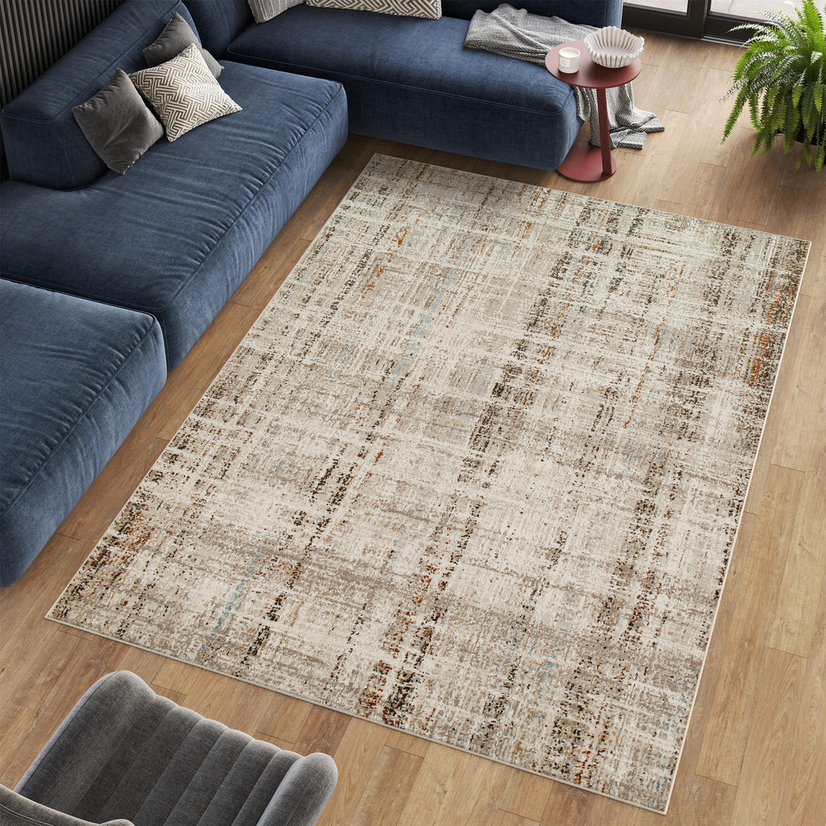 TEPPICH RETRO Weiß 140/200 cm - Weiß, Textil (140/200cm) - Tapiso