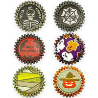 MUFFINFÖRMCHEN 300 Stück Set Halloween-Design Mini - Multicolor, Papier (3.2/2.1/3.2cm)