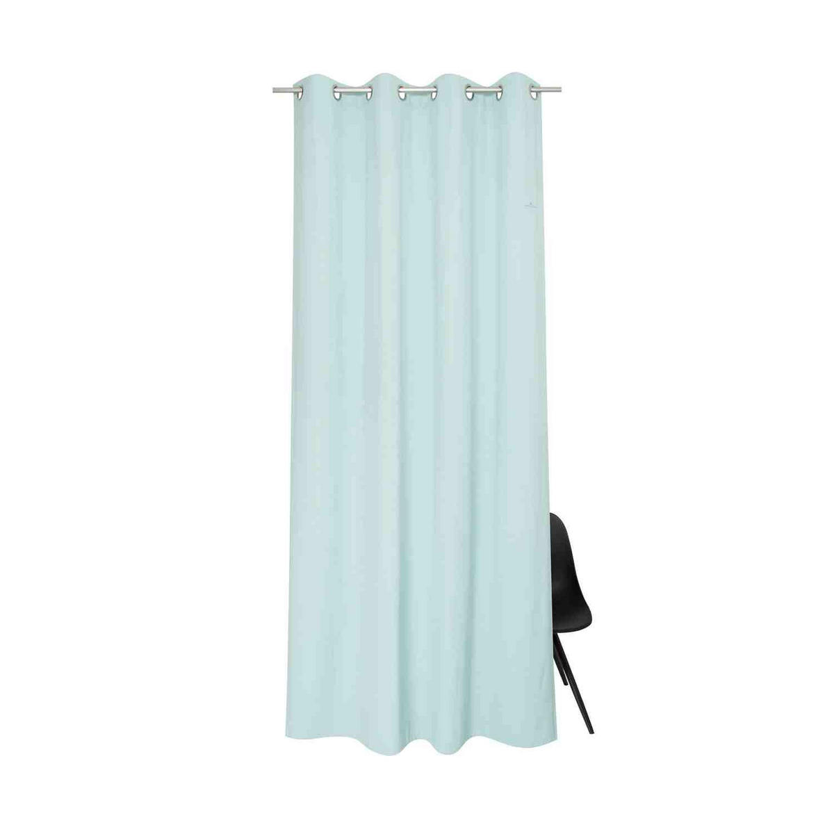 BLICKDICHTER ÖSENVORHANG Dove Signature - Jadegrün, Textil (140/0.5/245cm) - Tom Tailor