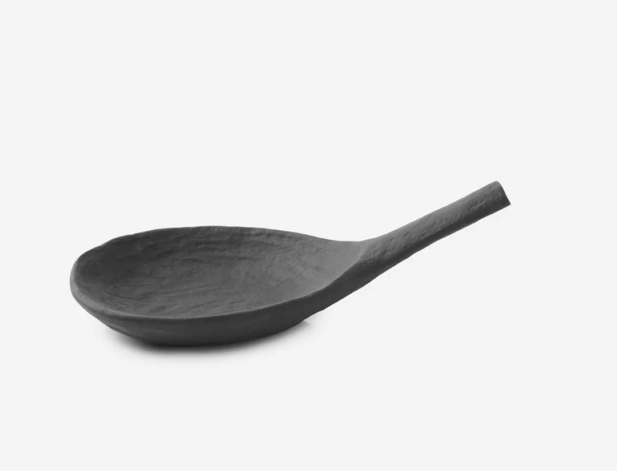 AMUSE GUEULE LÖFFEL/ ABLAGE-LÖFFEL YLI 9 CM Matt schiefer style - Schieferfarben, Keramik (6/4.5/9cm) - Revol Porcelaine France
