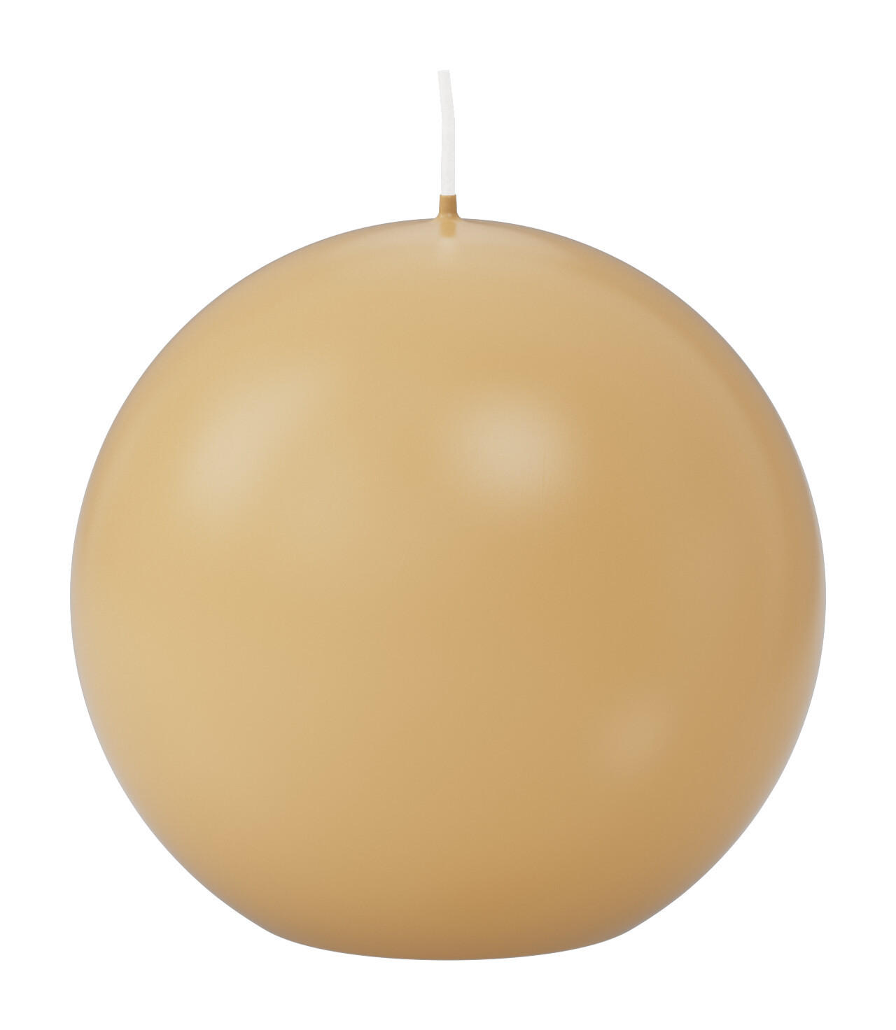 KUGELKERZEN Champagner Ø 100 mm, 6 Stück - Champagner, Paraffin (10/10/10cm) - Wiedemann Kerzen