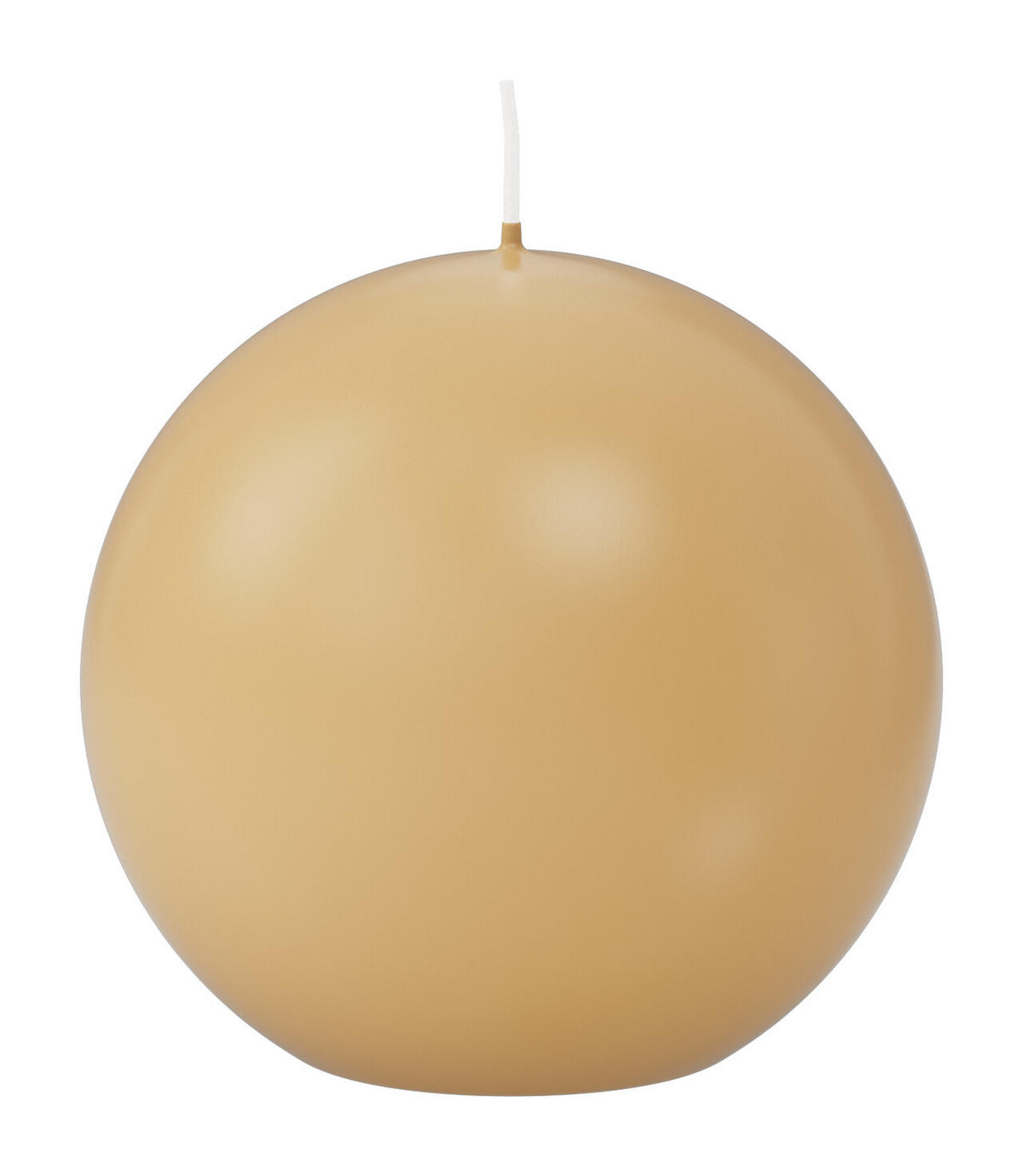 KUGELKERZEN Champagner Ø 100 mm, 6 Stück - Champagner, Paraffin (10/10/10cm) - Wiedemann Kerzen