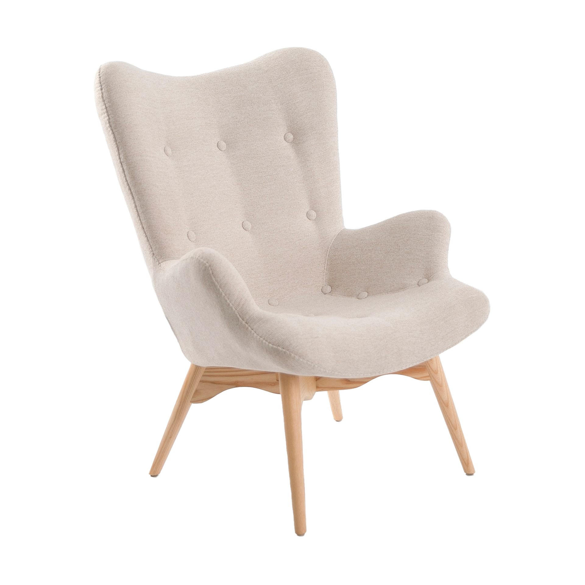 Angel Cerda Sessel Beige 70x92x80 cm