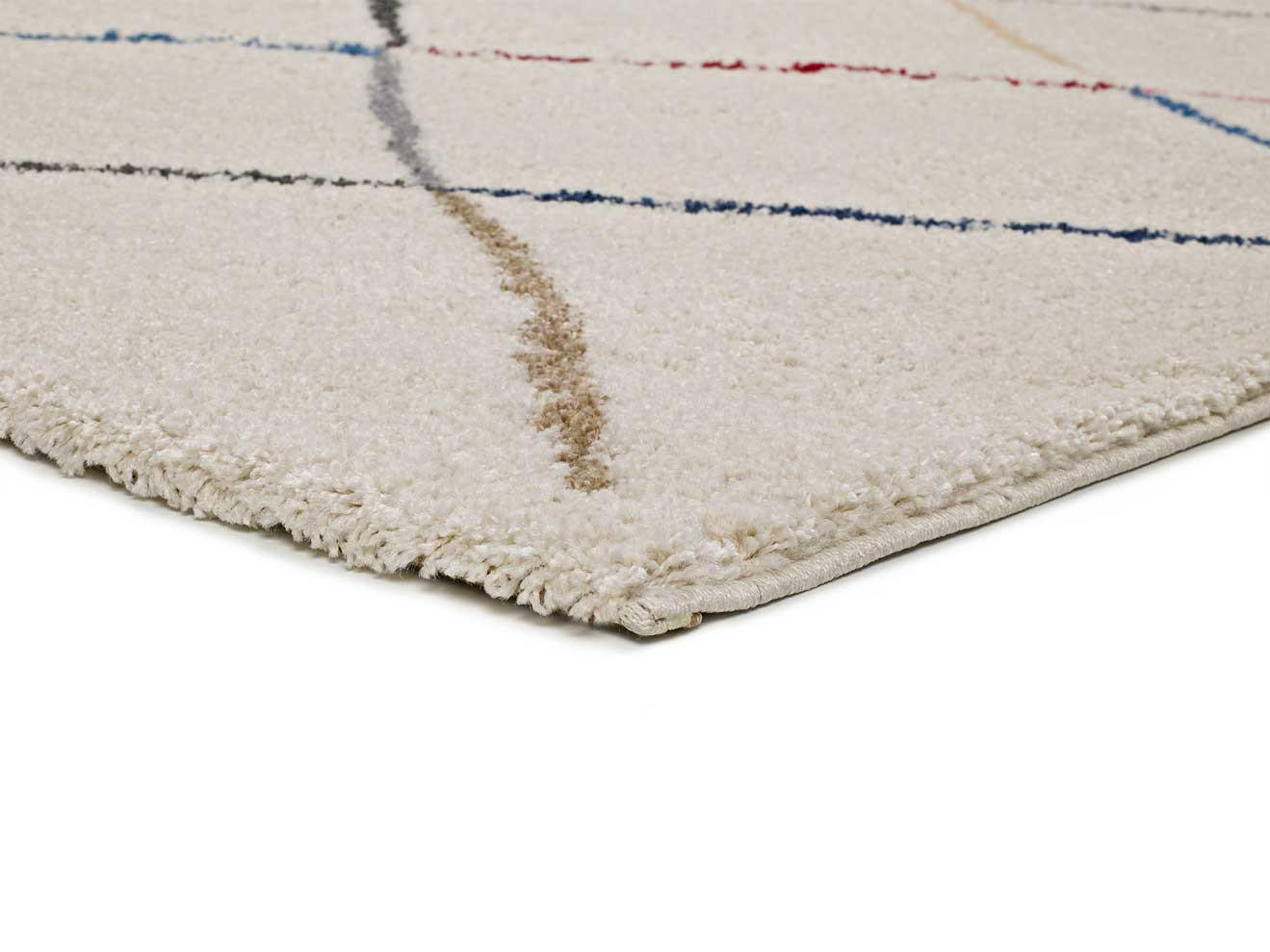 HOCHFLORTEPPICH Weiß Kasbah 133/190 cm - Weiß, Naturmaterialien/Textil (133/190cm) - Atticgo