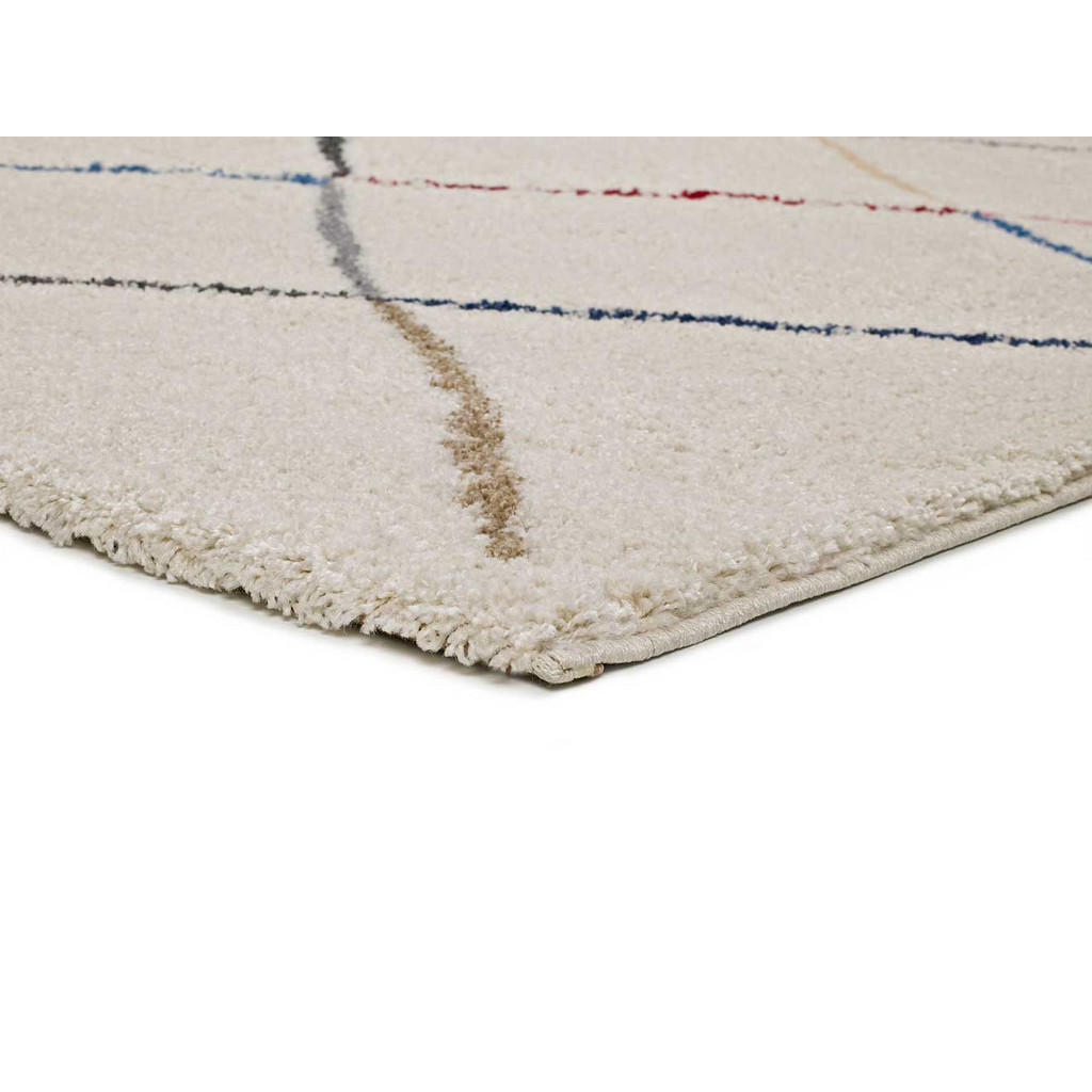 Thumbnail - Atticgo Hochflorteppich, Weiß, Textil, Ethno, Rechteckig, 133x190 cm, Oeko-Tex® Standard 100, für Fußbodenheizung geeign...