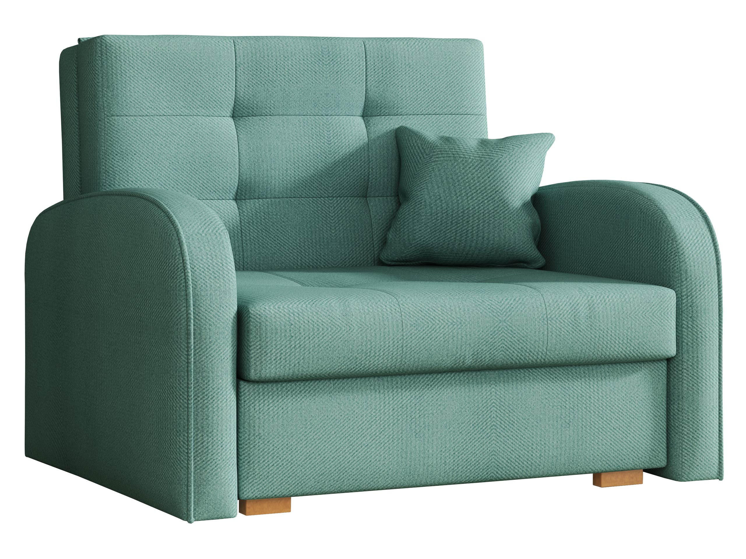 SCHLAFSOFA Viva Gold I - Braun/Mintgrün, Holz/Textil (103/85/98cm) - MIRJAN24