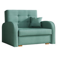 SCHLAFSOFA Viva Gold I - Braun/Mintgrün, Holz/Textil (103/85/98cm) - MIRJAN24