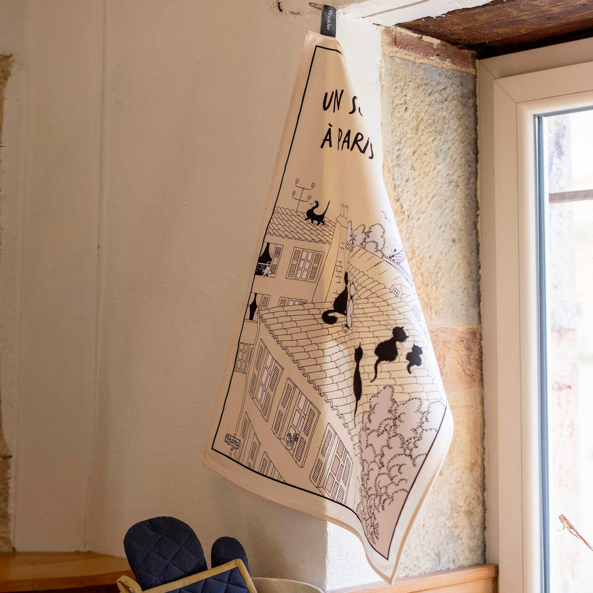 KÜCHENTUCH Dubout Un Soir ekrü 48 x 72 cm - Weiß, Textil (48/72cm) - Winkler