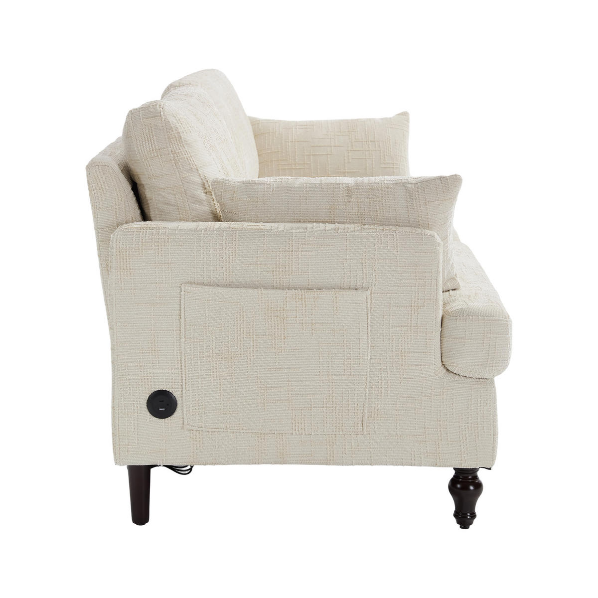 SOFA 2-Sitzer 175/83/78 cm Beige - Beige, Textil (83/78/175cm)