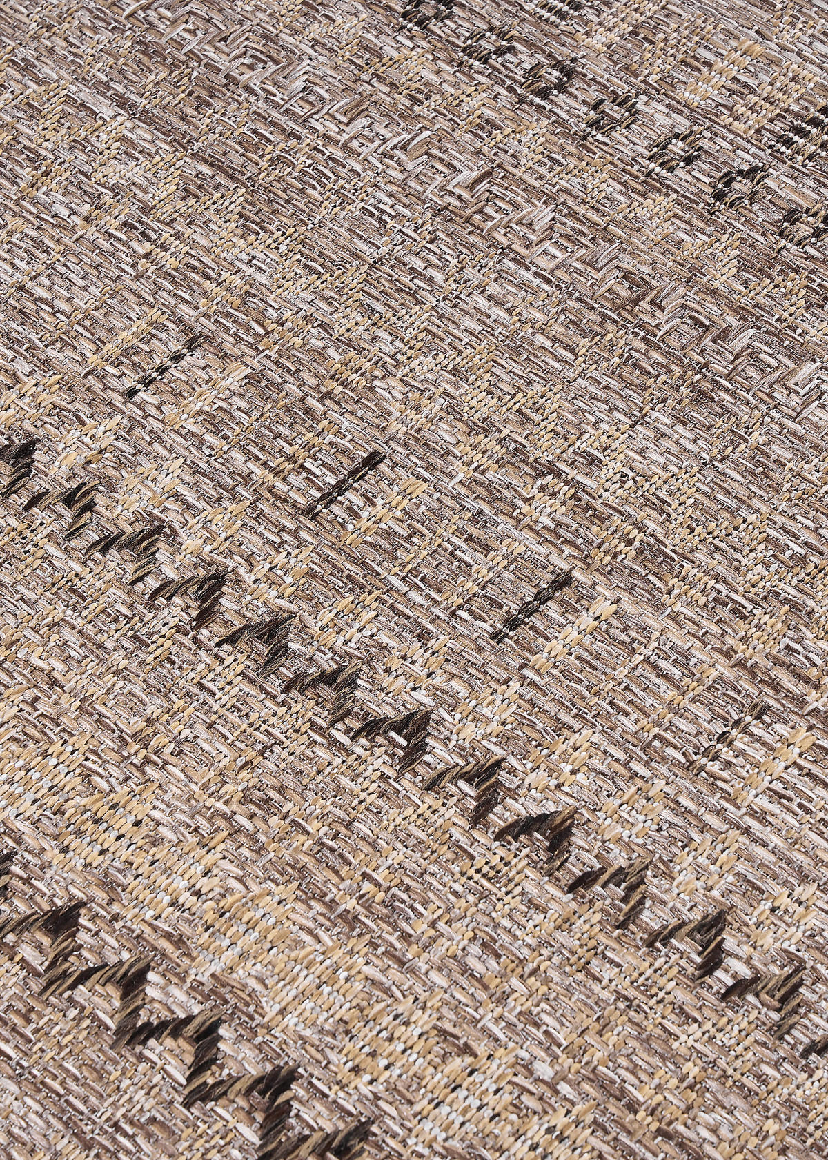 TEPPICH YUCANA Braun Outdoor Flachgewebe 200/300 cm - Braun, Textil (200/300cm) - Tapiso