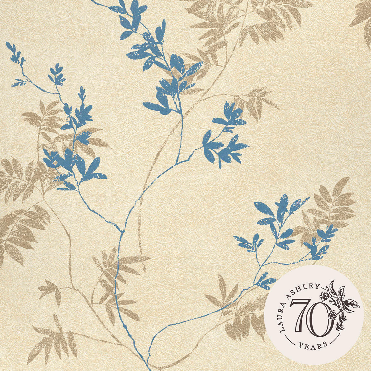 VLIESTAPETE Mari Gold | Gold | Pflanzen | 10mx52cm - Goldfarben, Papier/Kunststoff (52/1000cm) - Graham & Brown