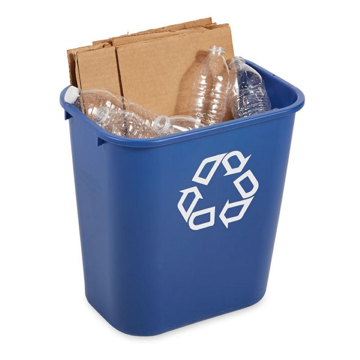 MÜLLEIMER Rechteckig Aus Polyethylen 26,6 Liter Blau - Blau, Metall (26/38.1/36.6cm) - PROREGAL