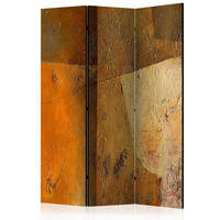 PARAVENT Akustik 3-tlg 135x172 cm Moderne Kunst - Braun, Holz/Textil (135/172/3cm) - Muralo