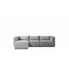 ECKSOFA Nevio - Grau, Holzwerkstoff/Textil (185/290cm) - Fun Möbel
