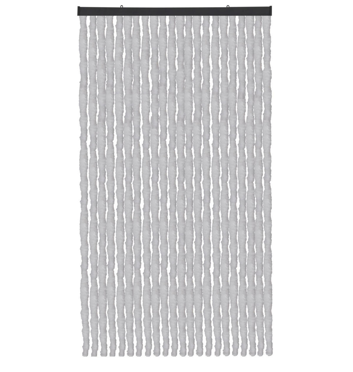 FLAUSCHVORHANG (90x220 cm) Türvorhang in "Hellgrau" - Hellgrau, Kunststoff (90/2/220cm) - Arsvita
