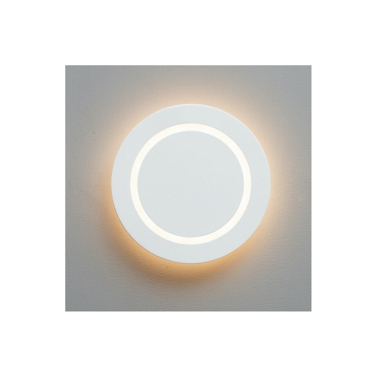 WANDLEUCHTE Evans, Weiß, 4cm - Weiß, Metall (24/24/4cm) - KOSILUM