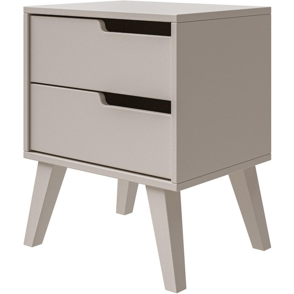 NACHTTISCH Norel mit 2 Schubladen, Rechts, Kaschmir - Kaschmir, Holz/Holzwerkstoff (45/55/35cm) - Beautysofa