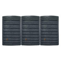 WANDTANK-SET 1200 L graphite grey 3 x 400 L inkl. Verbindungsset - Grau, Kunststoff (377/184/28cm) - 4rain