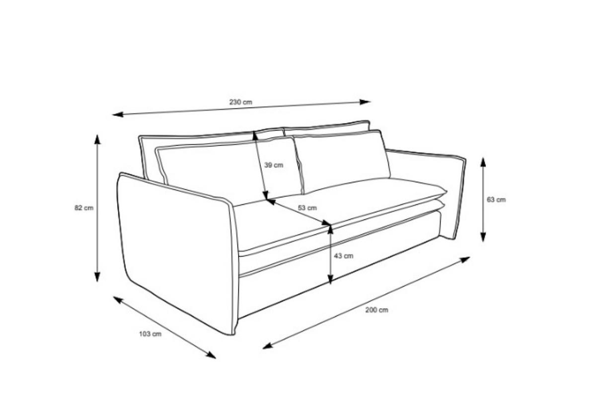 BETTSOFA SCORZA Beige Velours-Stoff mit Schlaffunktion - Beige, Textil (103/82/229cm) - MASSENO