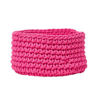 AUFBEWAHRUNGSKORB Baumwolle 37/21 cm - Pink, Textil (37/37/21cm) - Homescapes