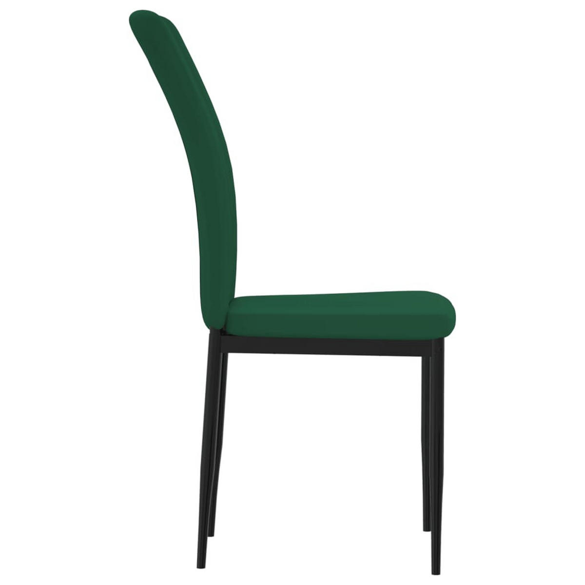 ESSZIMMERSTÜHLE 4 Stk. Dunkelgrün Samt 42*58*95.5cm - Grün, Metall (42/95.5/58cm) - ZMH