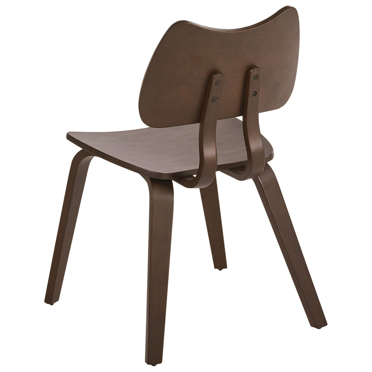 ESSZIMMERSTUHL 2er-Set Holz Dunkelbraun Diana - Dunkelbraun, Holz (53/81/56cm) - Beliani