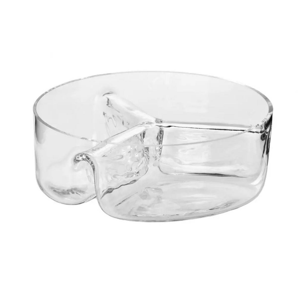 SALATSCHÜSSEL, 1 Stk., 24 cm, Handgemacht - Transparent, Glas (24/8/24cm) - Krosno Glass
