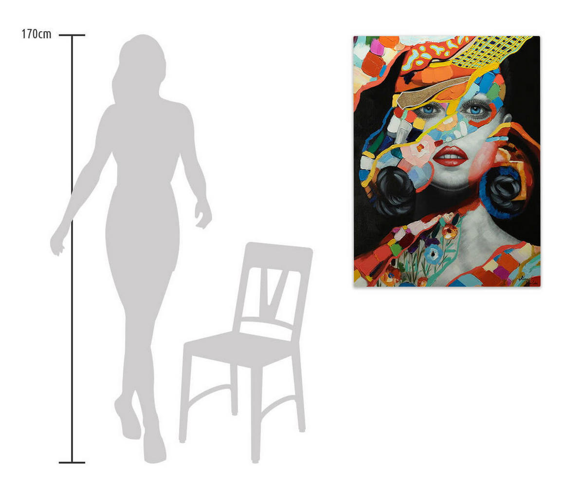 ACRYLBILD HANDGEMALT 75/100 cm - Multicolor, Holz/Textil (75/100cm) - KUNSTLOFT