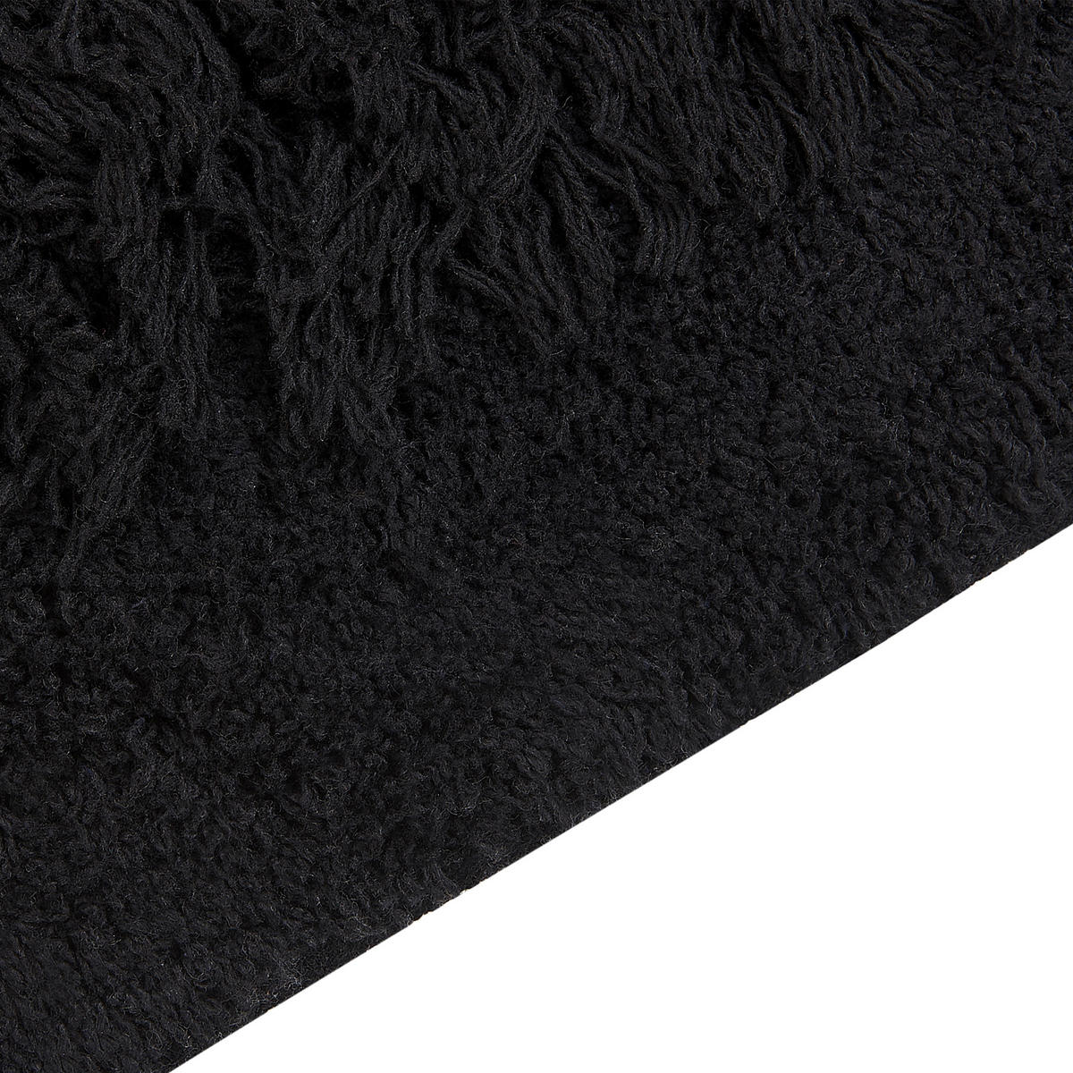 SHAGGY-TEPPICH Bitlis 200/140 cm - Schwarz, Textil (140/200cm) - Beliani