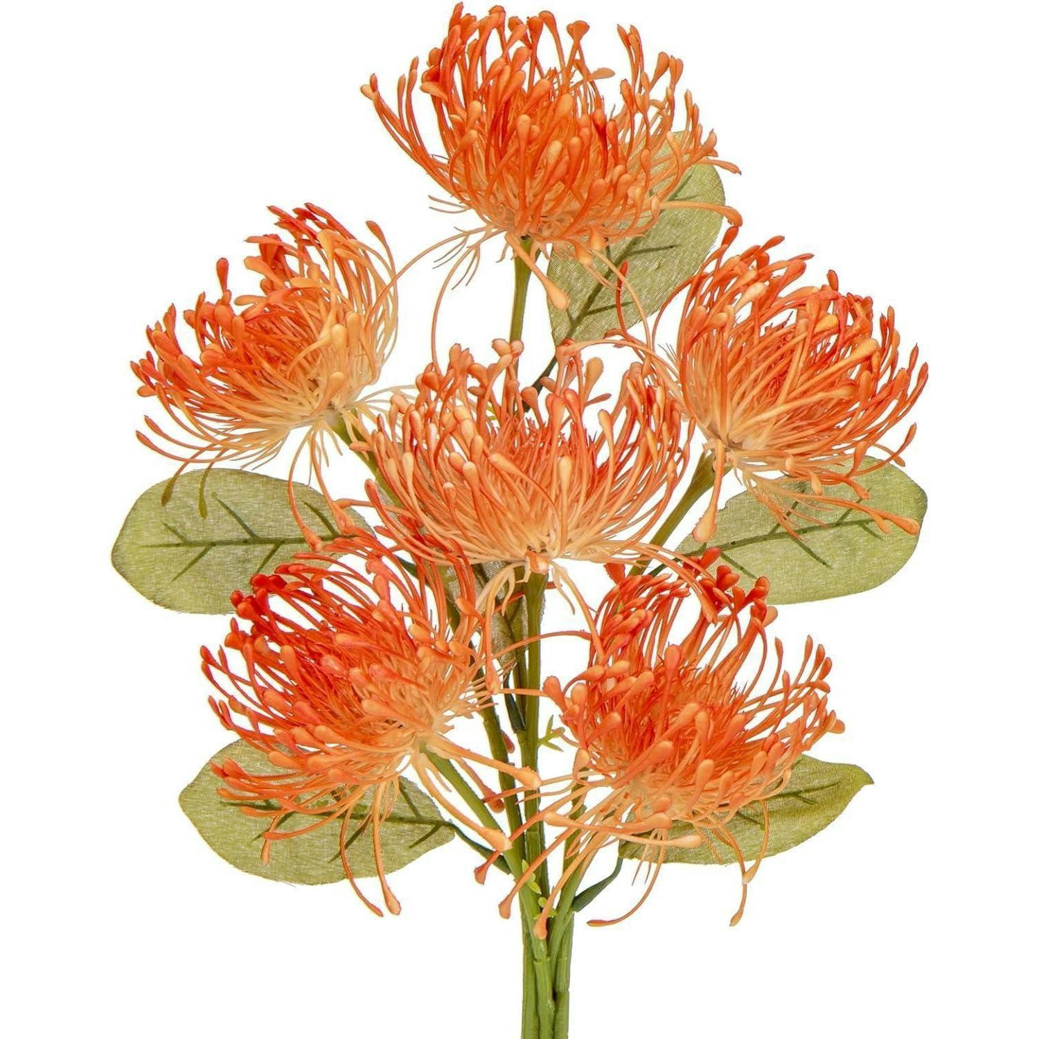 KUNSTBLUMEN 6 Stück Orange 30 cm - Orange, Kunststoff (30cm)