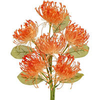 KUNSTBLUMEN 6 Stück Orange 30 cm - Orange, Kunststoff (30cm)
