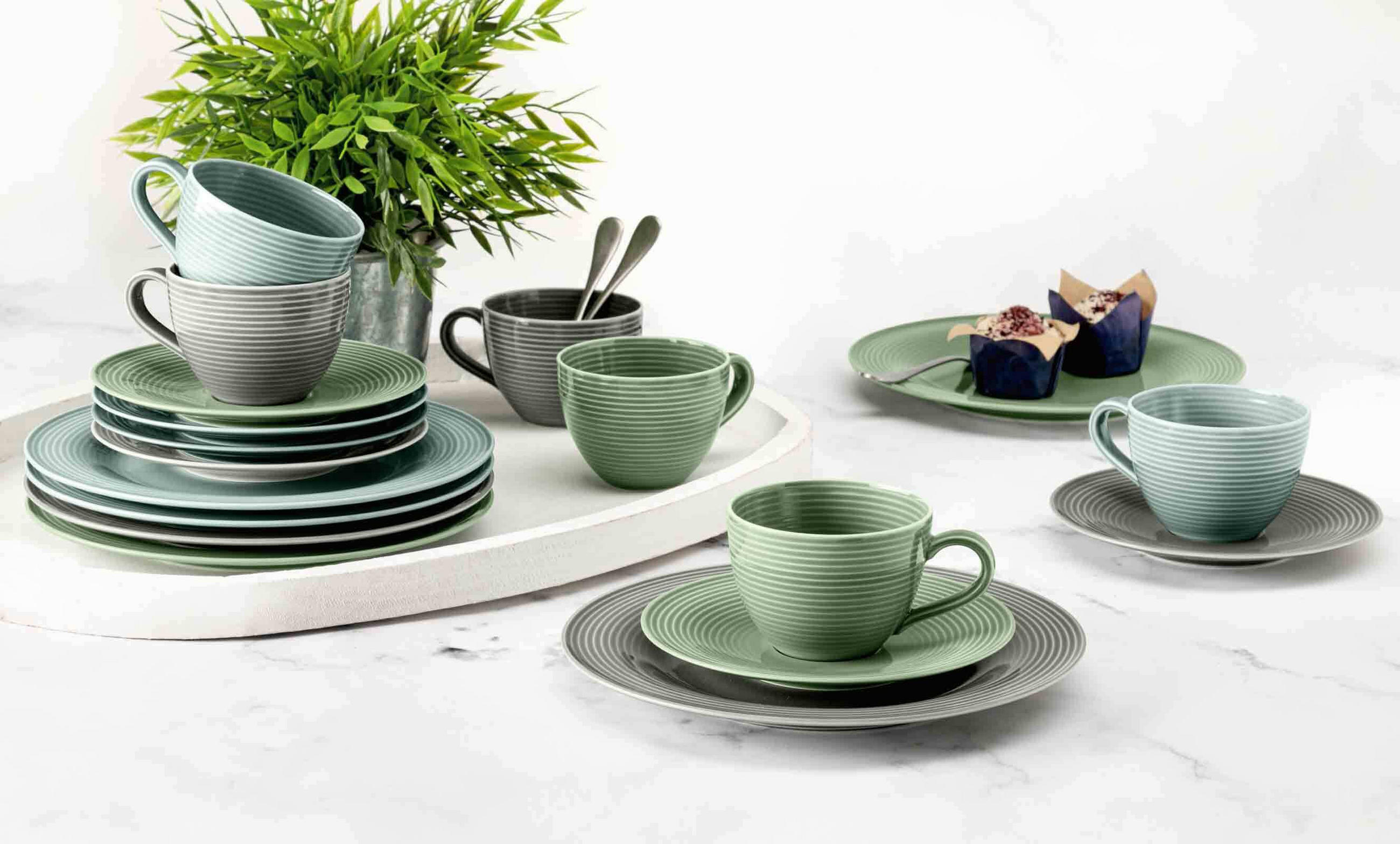 KOMBISERVICE Beat Color Glaze Mixed - Multicolor, Keramik (1/1/1cm) - Seltmann Weiden