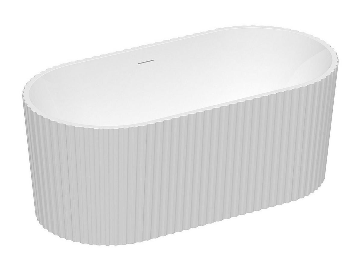 FREISTEHENDE Badewanne - 1 Person - acryl - weiß Aliena - Weiß, Kunststoff (150/58/75cm) - Vente-Unique