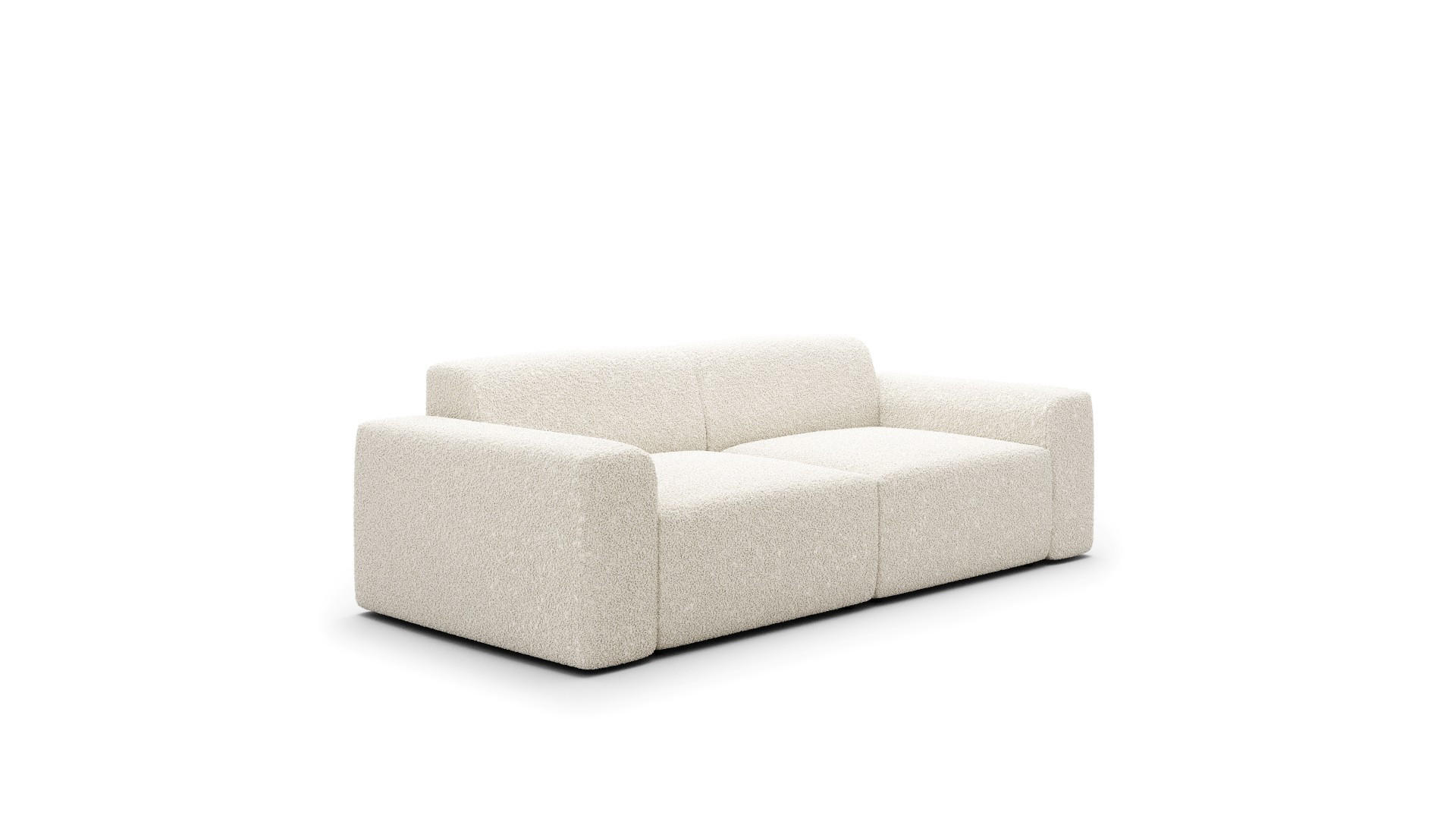 SOFA Modular Premium Weiß - Schwarz/Weiß, Holz/Holzwerkstoff (240/70/104cm) - Furnisell