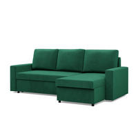 ECKSOFA MIT SCHLAFFUNKTION NEO, Grün - Grün, Textil (231/140cm) - Mebligo