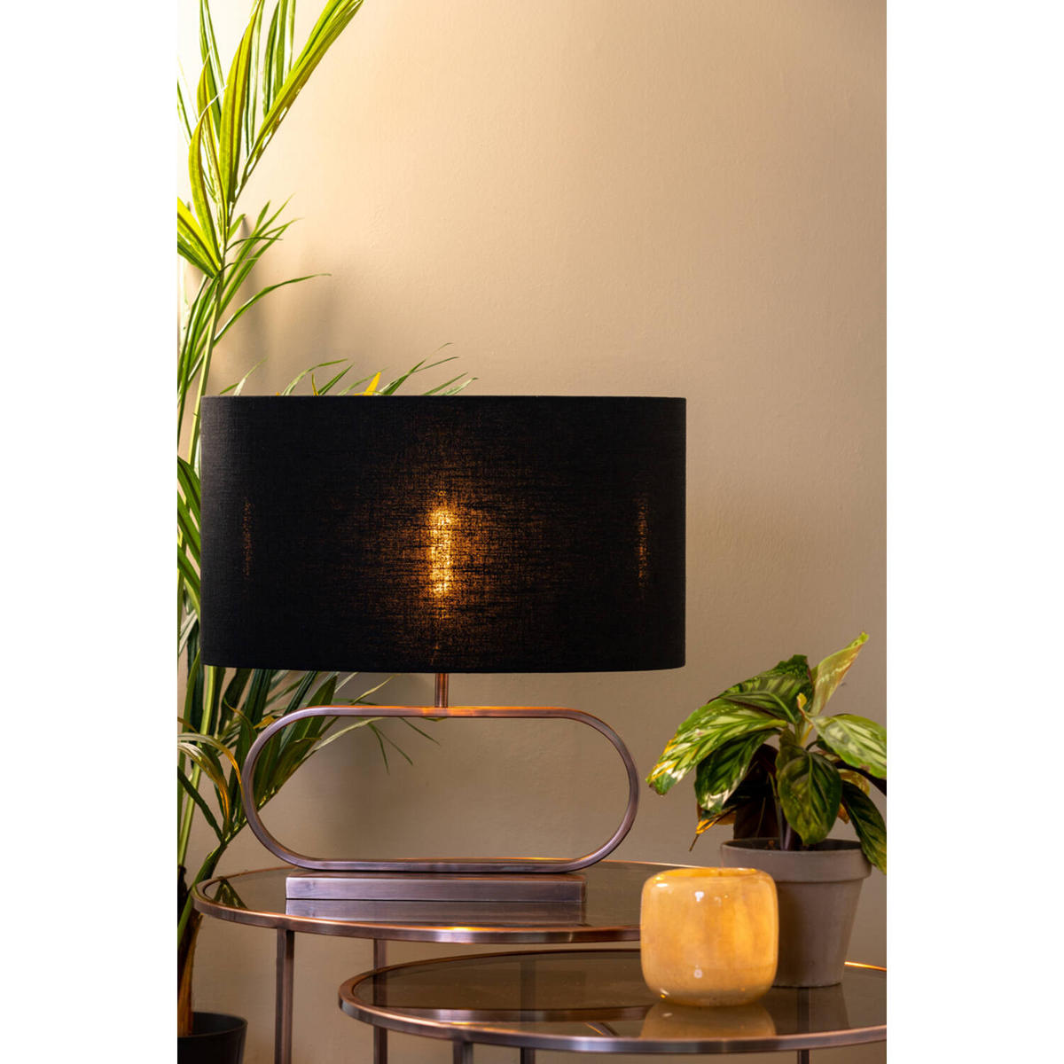 LAMPENFUSS JAMIRO 47x13x27 cm, Metall, Kupfer - Kupferfarben, Metall (47/13/27cm) - Light & Living