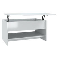 COUCHTISCH Hochglanz-Weiß 80x50x40 cm Holzwerkstoff - Weiß, Holzwerkstoff (80/50/40cm) - furnicato