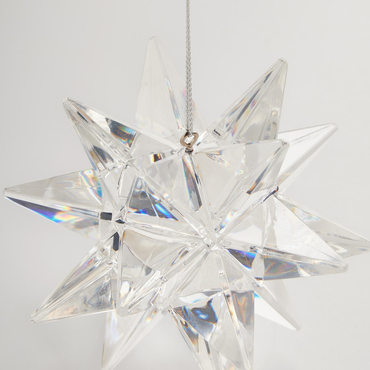 WEIHNACHTSDEKO Hängend EIRA, 10 x 10 cm, Transparent, Christbaumschmuck, Weihnachtsbaumdekoration, Christmas, Xmas - Transparent, Kunststoff (10/10/10cm) - home&you
