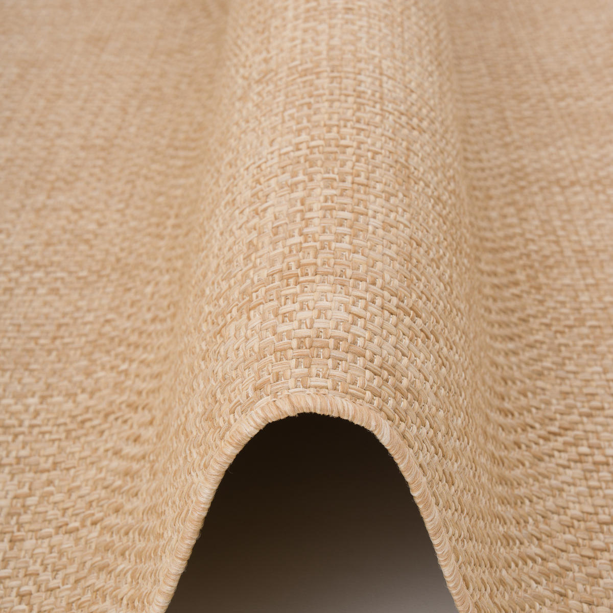 IN- & OUTDOOR FLACHGEWEBE TEPPICH PORTO MELIERT - Sandfarben, Textil (160/160cm) - Snapstyle