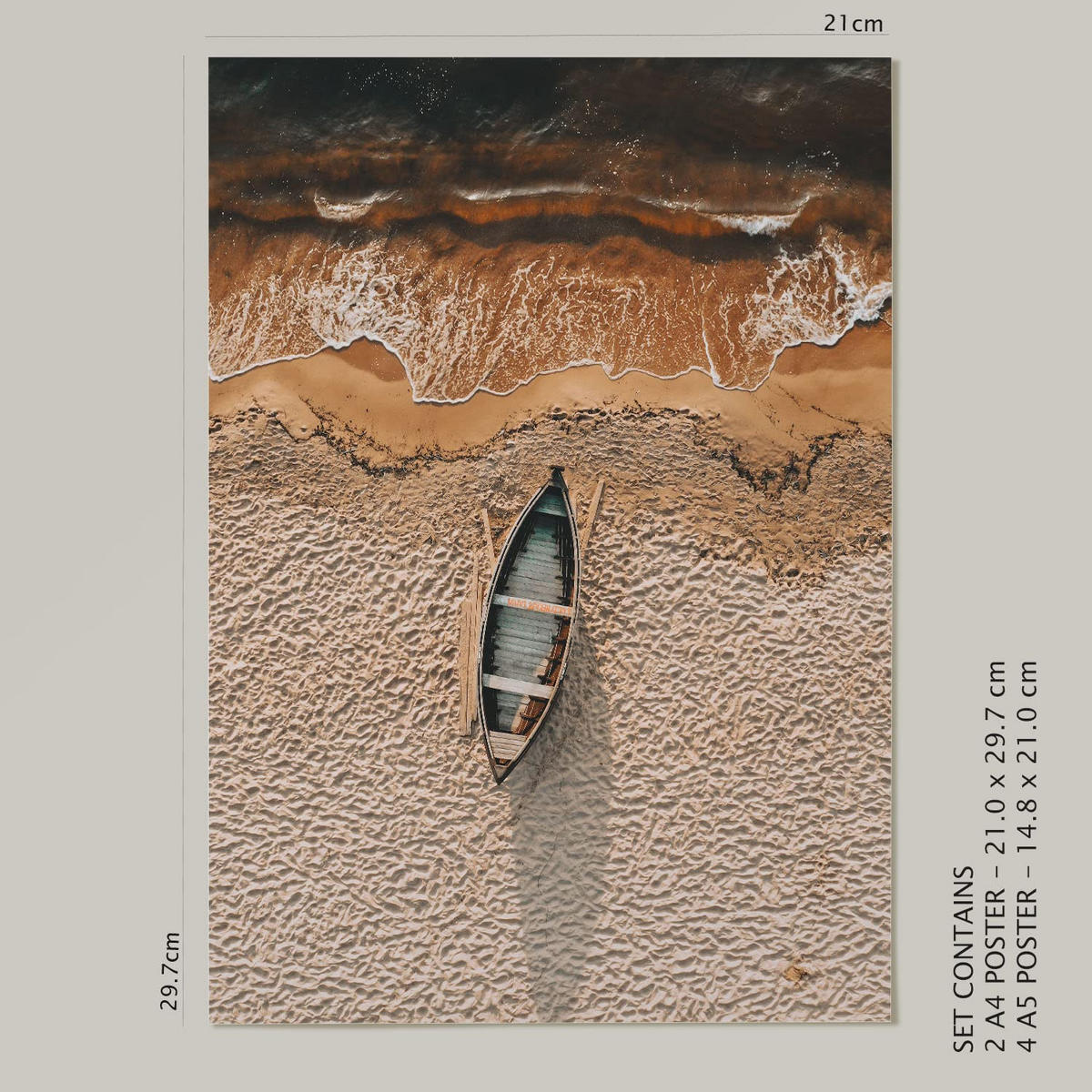 POSTER Set Mit 6 Kroatien Wandbild A3 & A4 Rahmenlos - Klar, Papier (29/3cm) - Nacnic