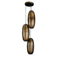 HÄNGELEUCHTE Cosmic Bronze 45/45/ 180 cm - Bronzefarben, Metall (45/45/180cm) - Hoyz Collection