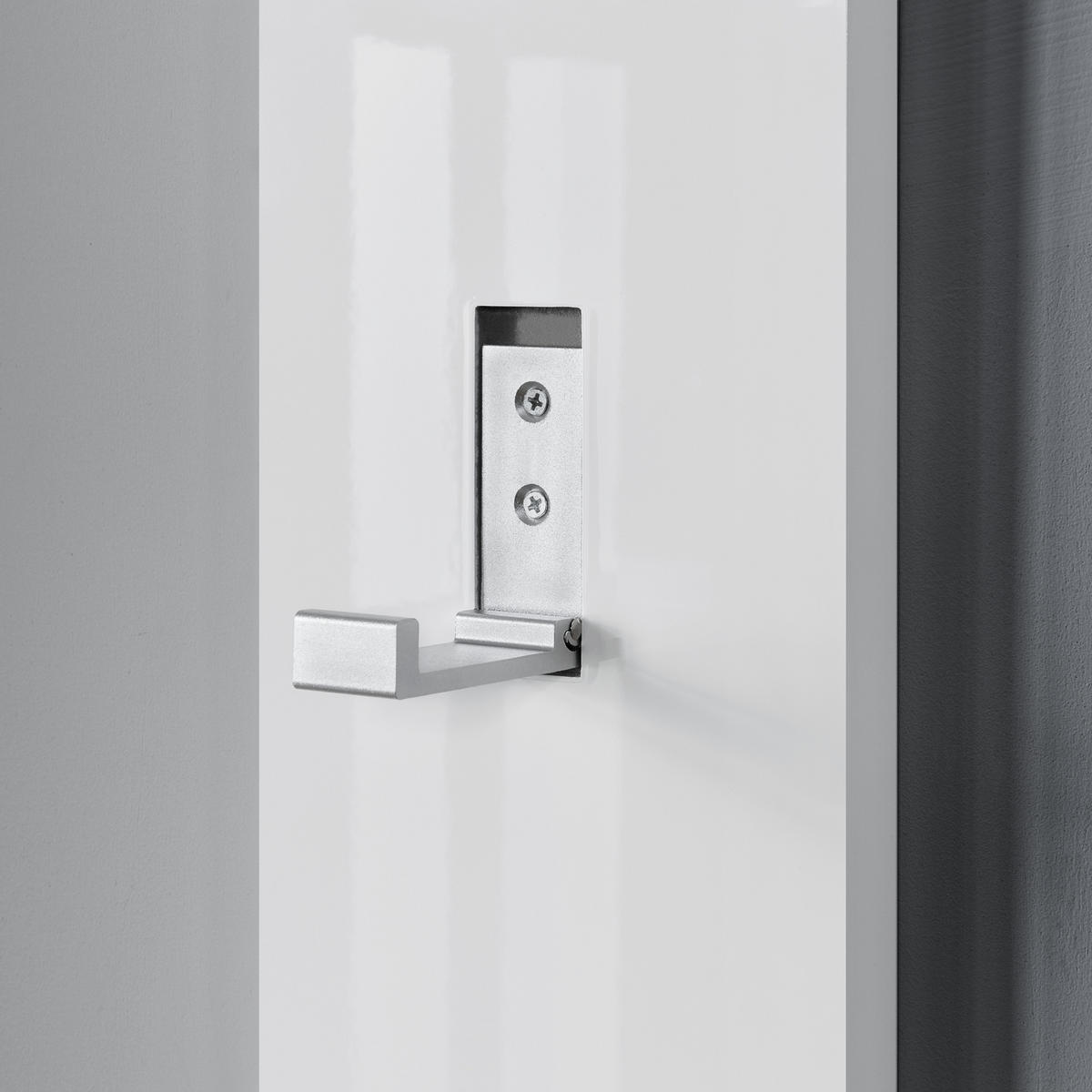 HAKENLEISTE Hansnes - Weiß, Holzwerkstoff/Metall (15/165/3cm) - [en.casa]
