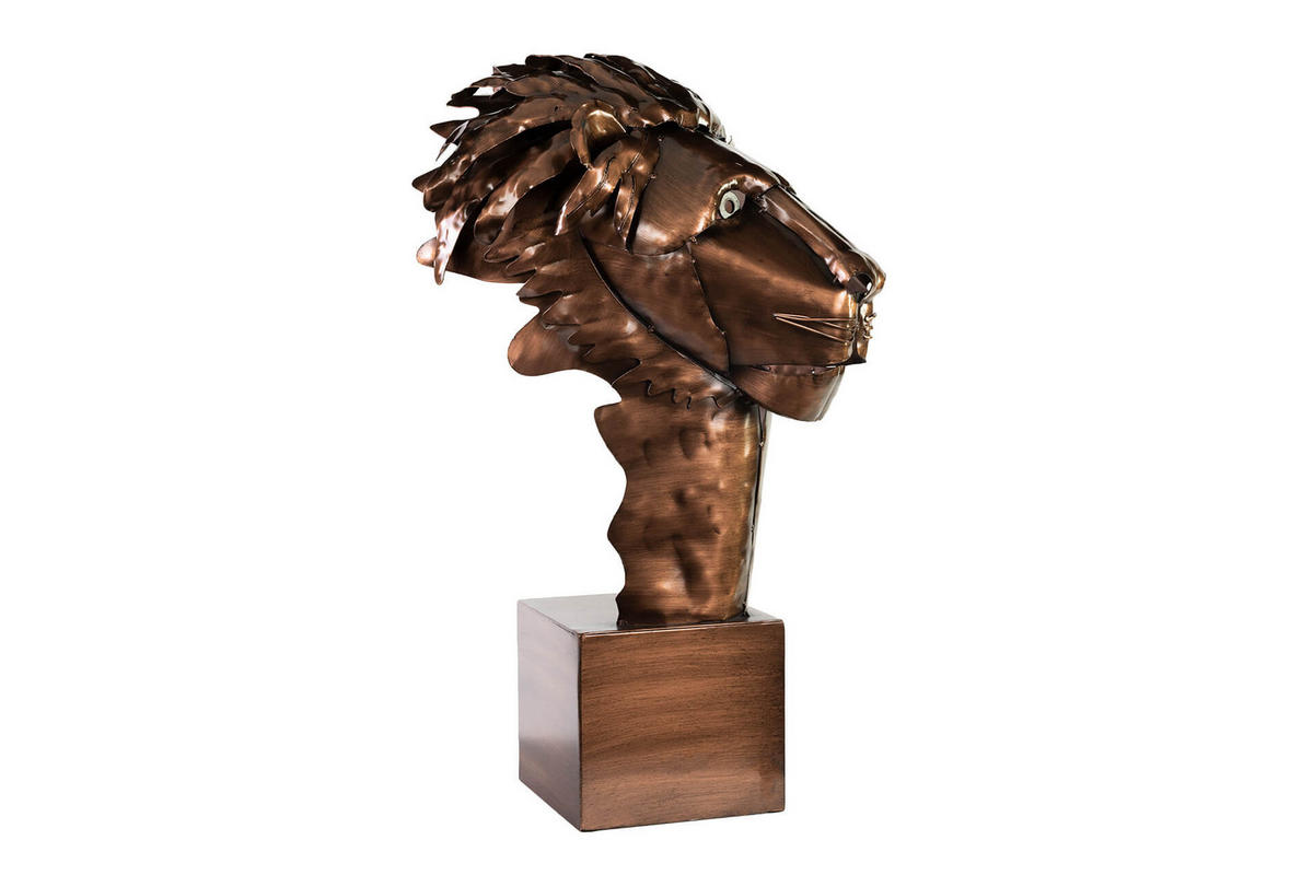 METALLSKULPTUR Braun 63/40 cm - Braun, Metall (2.3/40/35cm) - KUNSTLOFT