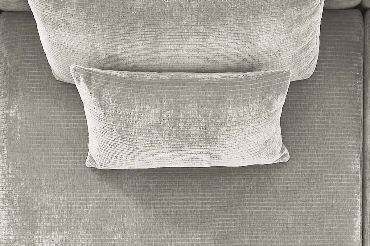 SPITZKISSEN RECHTECKIG SEPHI Cord - Silberfarben, Textil (60/60cm) - KAWOLA