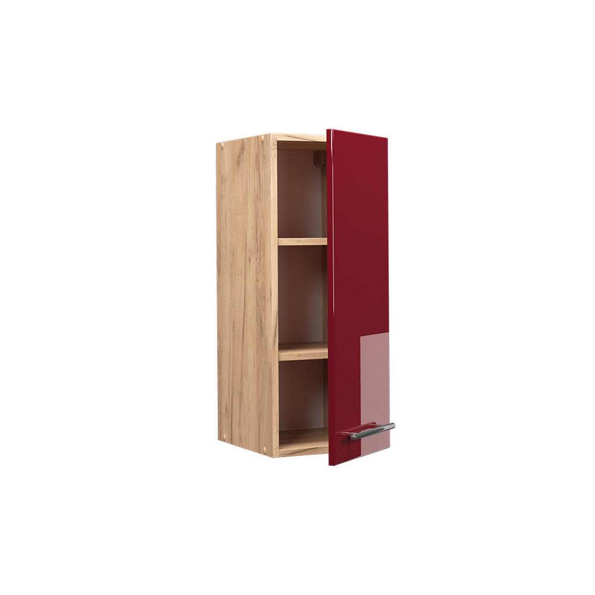 HÄNGESCHRANK Fame-Line Bordeaux Hochglanz 30 cm - Honigeiche/Bordeaux, Holzwerkstoff (30/72/34.1cm) - Vicco