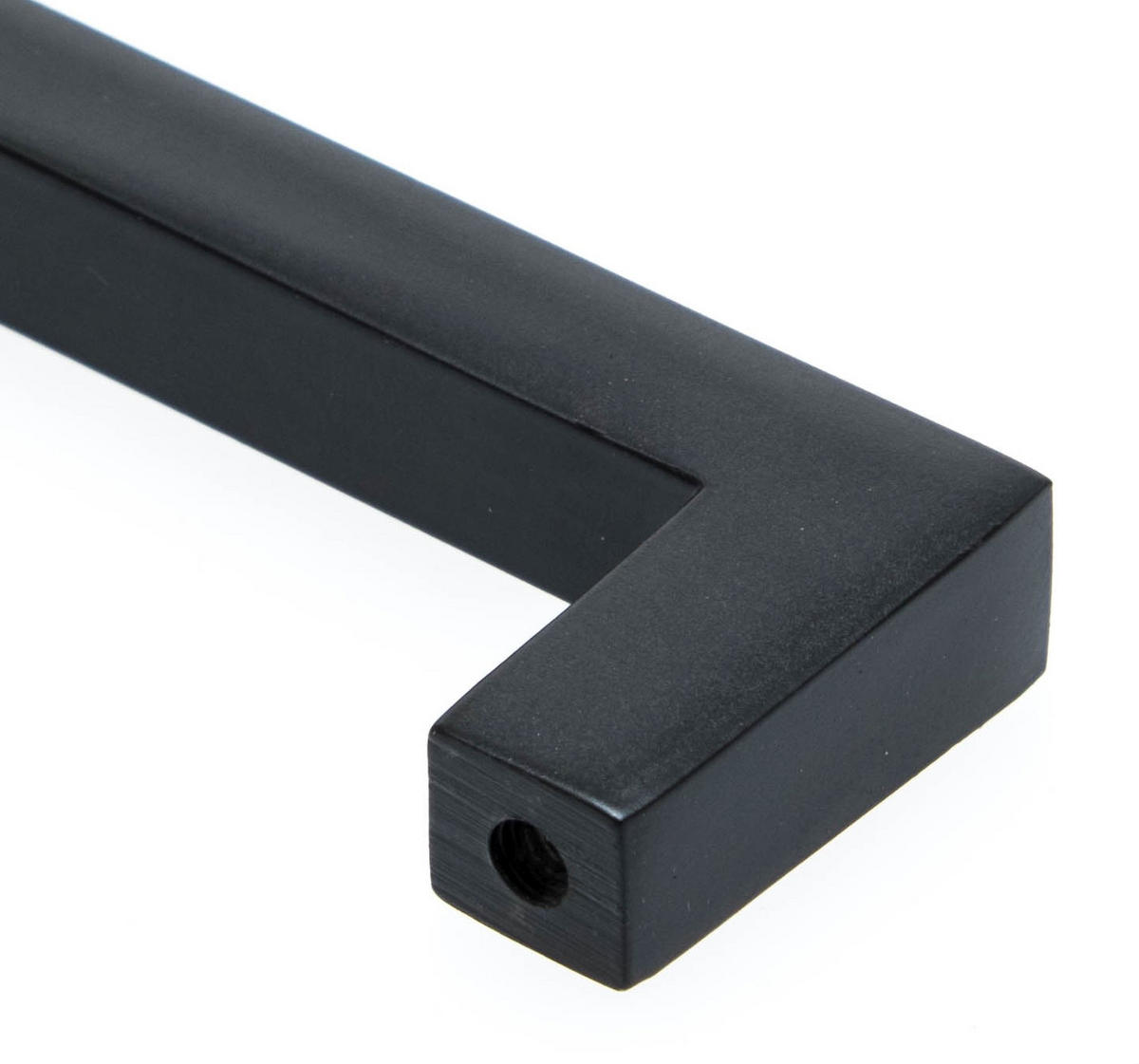 MÖBELGRIFF BA 128mm, Küchengriff Schwarz matt, Schrankgriff modern - Grau, Metall (1/2.7/13.8cm)