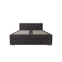 BOXBETT ZILANO 1 mit Matratze H3 und Topper 180x200 Cosmic 97 - Grau, Holz/Textil (180/200cm) - Bedante
