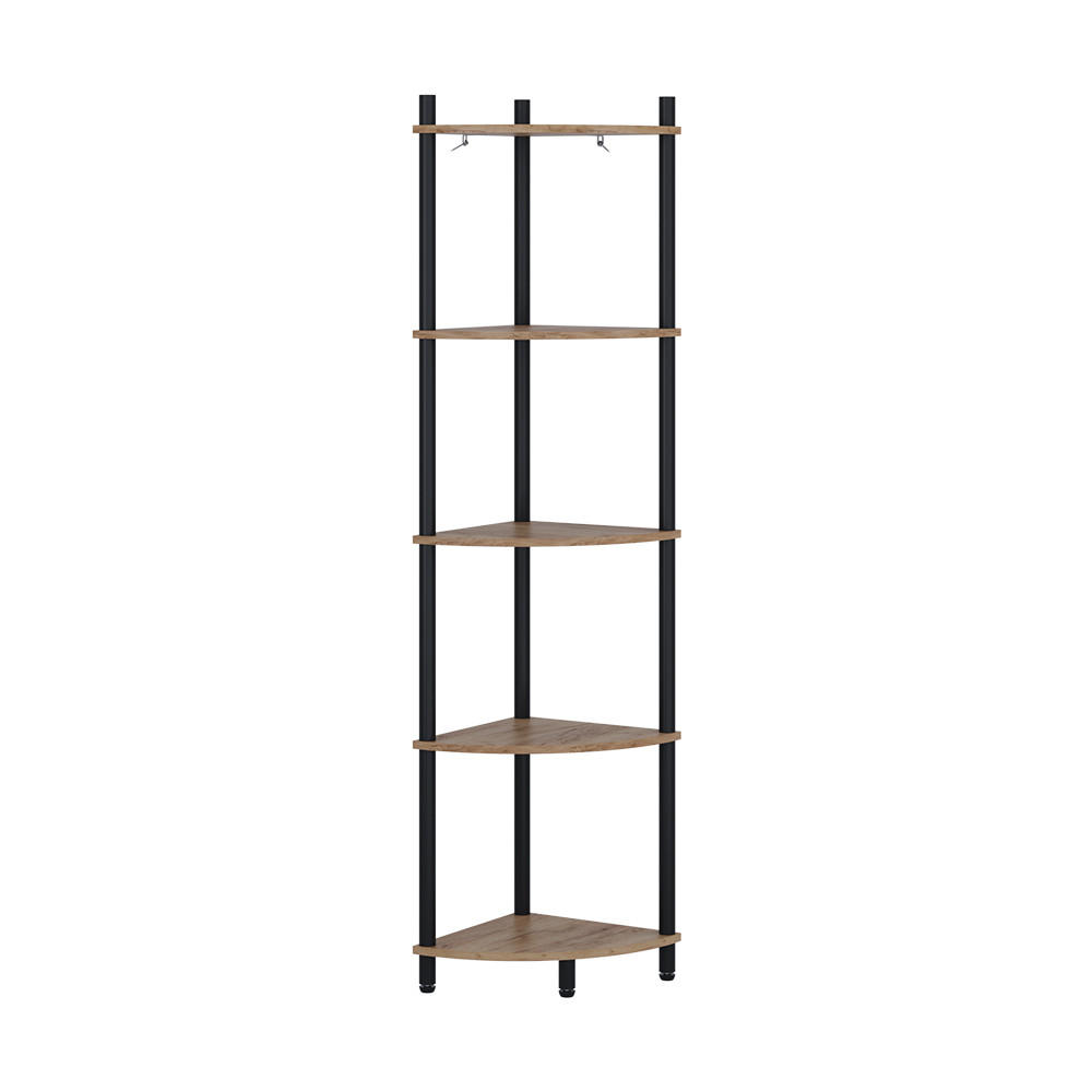 Vicco ROHOVÁ POLICE Bivio Zlatý dub power/antracit 29 x 133 cm s 5 úložnými prostory